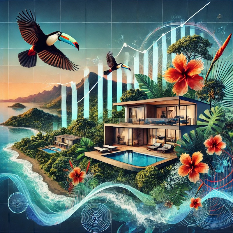 Illustration representing the market report for Costa Rica real estate